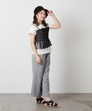 KJLFV41029 a.v.v KIDS(アー・ヴェ・ヴェ) [100-130]【接触冷感/速乾】ワイドパンツ ブラック