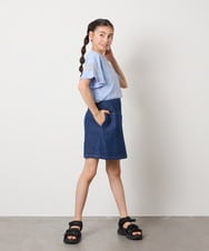 KJLGA01034 a.v.v KIDS(アー・ヴェ・ヴェ) [110-130]【接触冷感/ジメジメ対策】サイドベルトキュロット ラベンダー