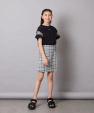 KJLGA01034 a.v.v KIDS(アー・ヴェ・ヴェ) [110-130]【接触冷感/ジメジメ対策】サイドベルトキュロット ラベンダー