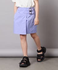 KJLGA01034 a.v.v KIDS(アー・ヴェ・ヴェ) [110-130]【接触冷感/ジメジメ対策】サイドベルトキュロット ラベンダー
