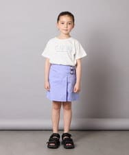 KJLGA01034 a.v.v KIDS(アー・ヴェ・ヴェ) [110-130]【接触冷感/ジメジメ対策】サイドベルトキュロット ラベンダー