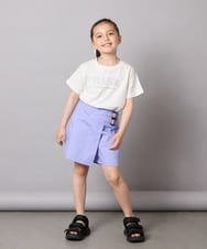 KJLGA01034 a.v.v KIDS(アー・ヴェ・ヴェ) [110-130]【接触冷感/ジメジメ対策】サイドベルトキュロット ラベンダー