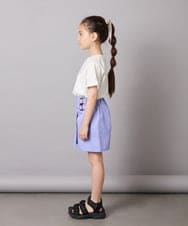 KJLGA01034 a.v.v KIDS(アー・ヴェ・ヴェ) [110-130]【接触冷感/ジメジメ対策】サイドベルトキュロット ラベンダー