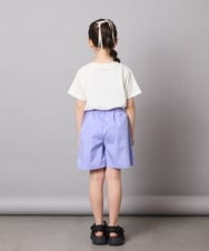 KJLGA01034 a.v.v KIDS(アー・ヴェ・ヴェ) [110-130]【接触冷感/ジメジメ対策】サイドベルトキュロット ラベンダー