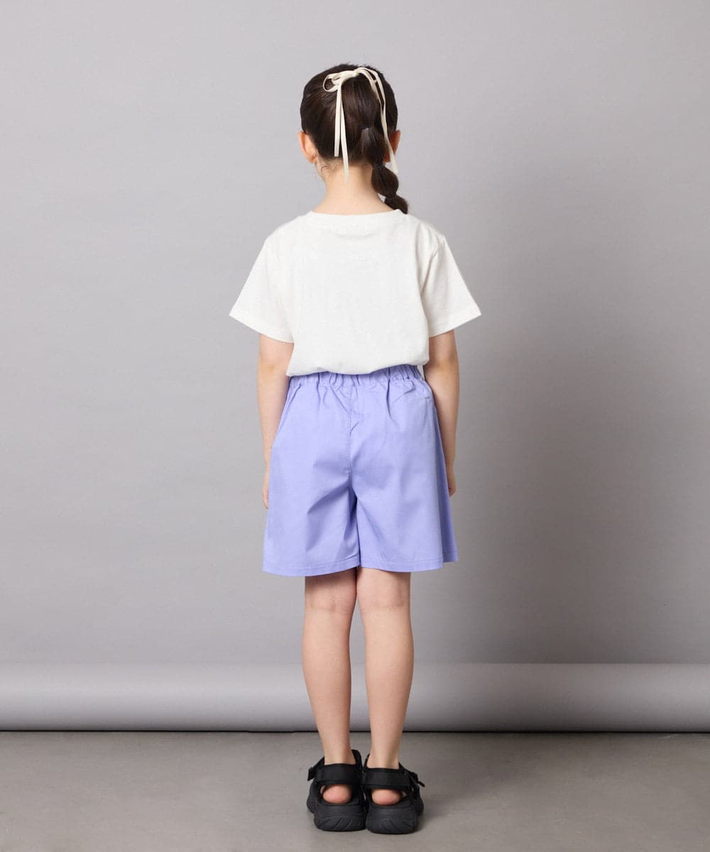 KJLGA01034 a.v.v KIDS(アー・ヴェ・ヴェ) [110-130]【接触冷感/ジメジメ対策】サイドベルトキュロット ラベンダー