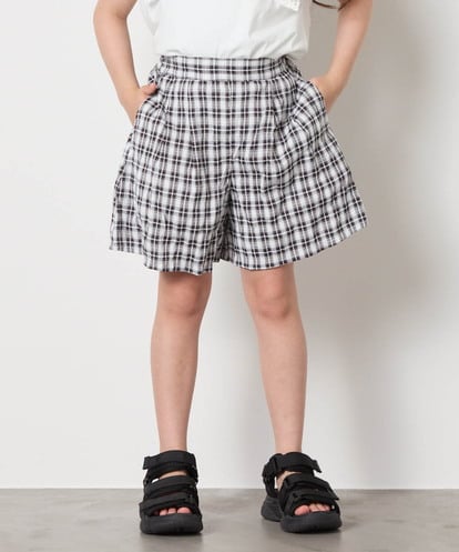 KJLGA17039 a.v.v KIDS [100-160]【セットアップ可能】ぽこぽこタックショートパンツ