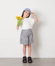 KJLGA17039 a.v.v KIDS(アー・ヴェ・ヴェ) [100-160]【セットアップ可能】ぽこぽこタックショートパンツ ブラック