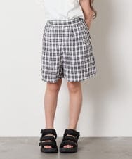 KJLGA17039 a.v.v KIDS(アー・ヴェ・ヴェ) [100-160]【セットアップ可能】ぽこぽこタックショートパンツ ブラック