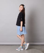 KJLGA17039 a.v.v KIDS(アー・ヴェ・ヴェ) [100-160]【セットアップ可能】ぽこぽこタックショートパンツ ブラック