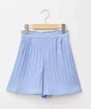 KJLGA17039 a.v.v KIDS(アー・ヴェ・ヴェ) [100-160]【セットアップ可能】ぽこぽこタックショートパンツ ブルー