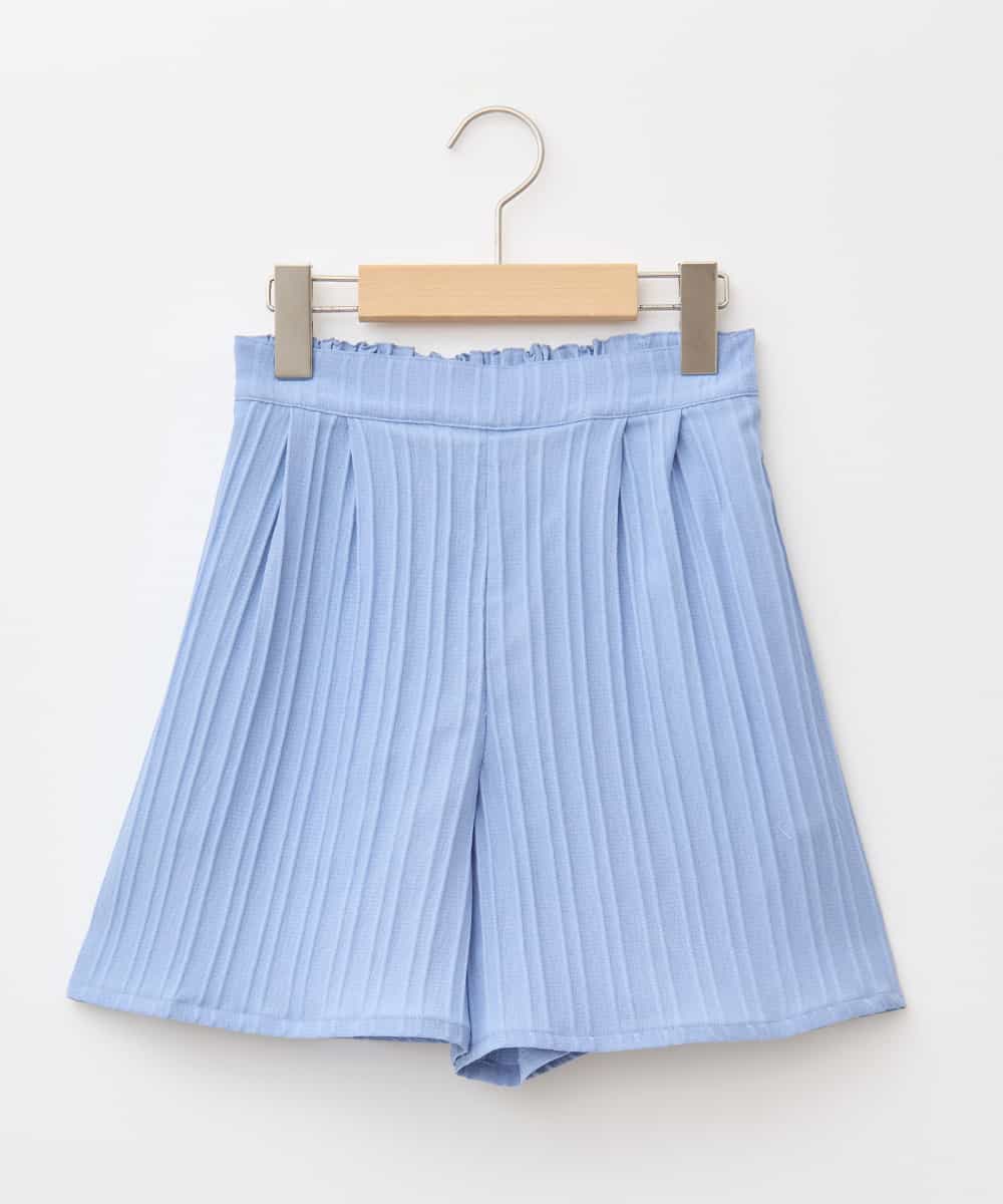 KJLGA17039 a.v.v KIDS(アー・ヴェ・ヴェ) [100-160]【セットアップ可能】ぽこぽこタックショートパンツ ブルー