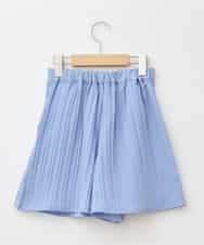 KJLGA17039 a.v.v KIDS(アー・ヴェ・ヴェ) [100-160]【セットアップ可能】ぽこぽこタックショートパンツ ブルー