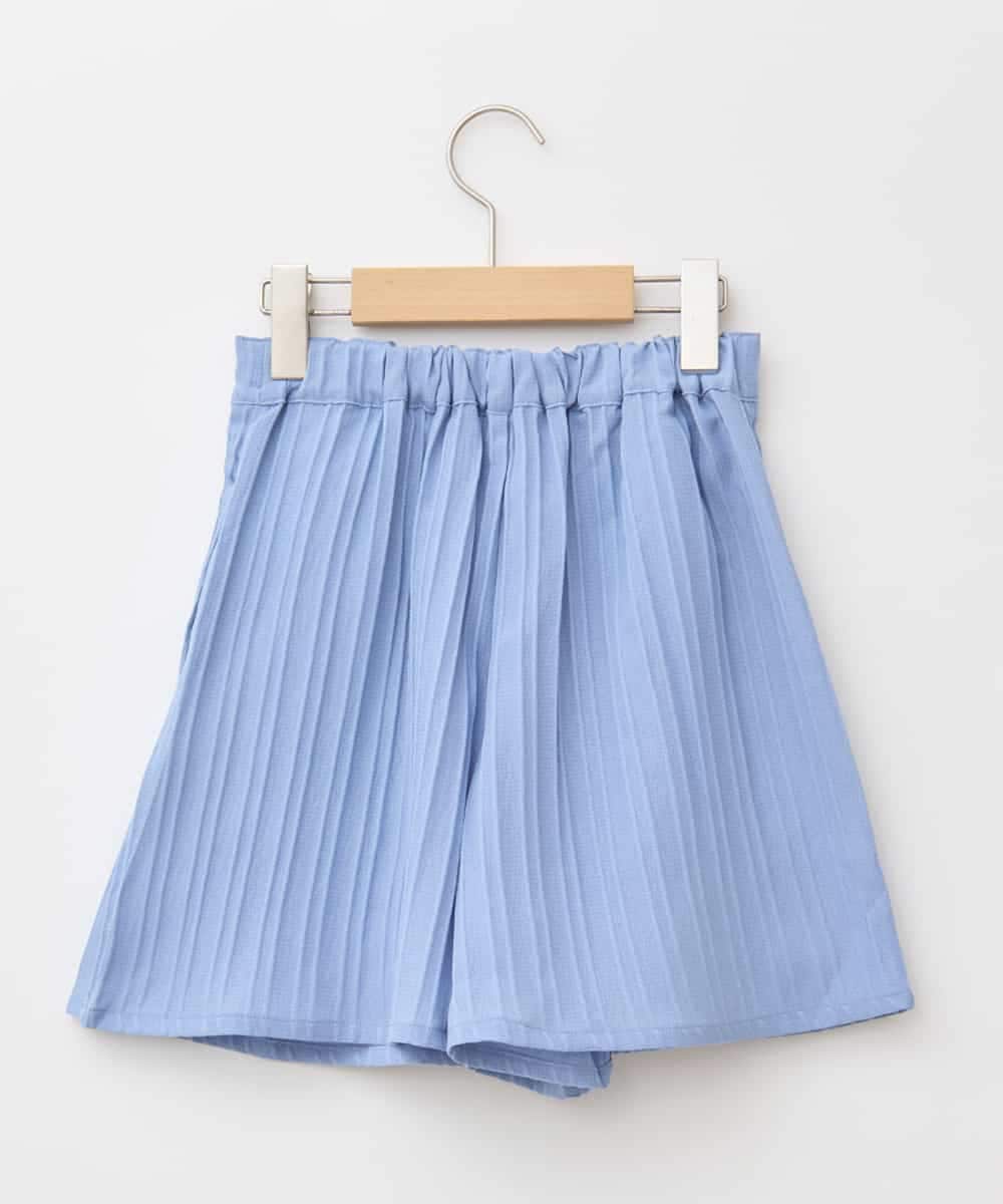 KJLGA17039 a.v.v KIDS(アー・ヴェ・ヴェ) [100-160]【セットアップ可能】ぽこぽこタックショートパンツ ブルー