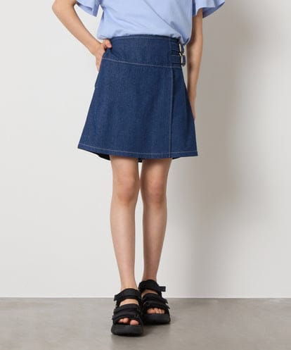 KJLGB01039 a.v.v KIDS [140-150]【接触冷感/ジメジメ対策】サイドベルトキュロット