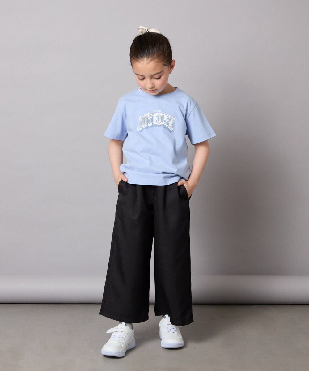 KJLGB21044 a.v.v KIDS(アー・ヴェ・ヴェ) [140-150]サス付きワイドパンツ ベージュ