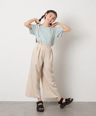KJLGB21044 a.v.v KIDS(アー・ヴェ・ヴェ) [140-150]サス付きワイドパンツ ベージュ