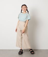 KJLGB21044 a.v.v KIDS(アー・ヴェ・ヴェ) [140-150]サス付きワイドパンツ ベージュ