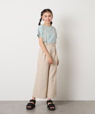 KJLGB21044 a.v.v KIDS(アー・ヴェ・ヴェ) [140-150]サス付きワイドパンツ ベージュ