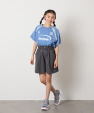 KJLGC22039 a.v.v KIDS(アー・ヴェ・ヴェ) [160]【接触冷感】デニムタックキュロット ライトブルー