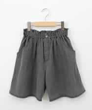 KJLGC22039 a.v.v KIDS(アー・ヴェ・ヴェ) [160]【接触冷感】デニムタックキュロット ダークグレー