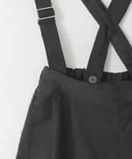 KJLGD01044 a.v.v KIDS(アー・ヴェ・ヴェ) [120-160]【接触冷感】麻調サス付きワイドパンツ ブラック