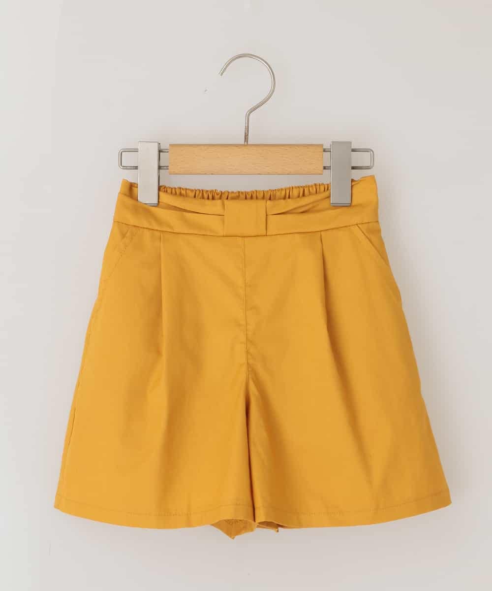 KJLGD02024 a.v.v KIDS(アー・ヴェ・ヴェ) [100-130]ウエストリボンキュロットパンツ[WEB限定サイズ] イエロー
