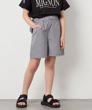 KJLGD55039 a.v.v KIDS(アー・ヴェ・ヴェ) [110-130]バックリボンショートパンツ ブラック