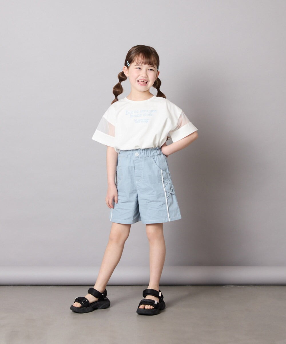 KJLGD60034 a.v.v KIDS(アー・ヴェ・ヴェ) [120-160]【速乾/冷感】水陸両用アクティブハーフパンツ ライトブルー