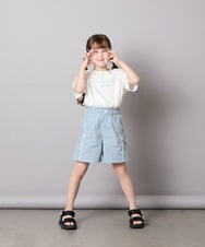 KJLGD60034 a.v.v KIDS(アー・ヴェ・ヴェ) [120-160]【速乾/冷感】水陸両用アクティブハーフパンツ ライトブルー