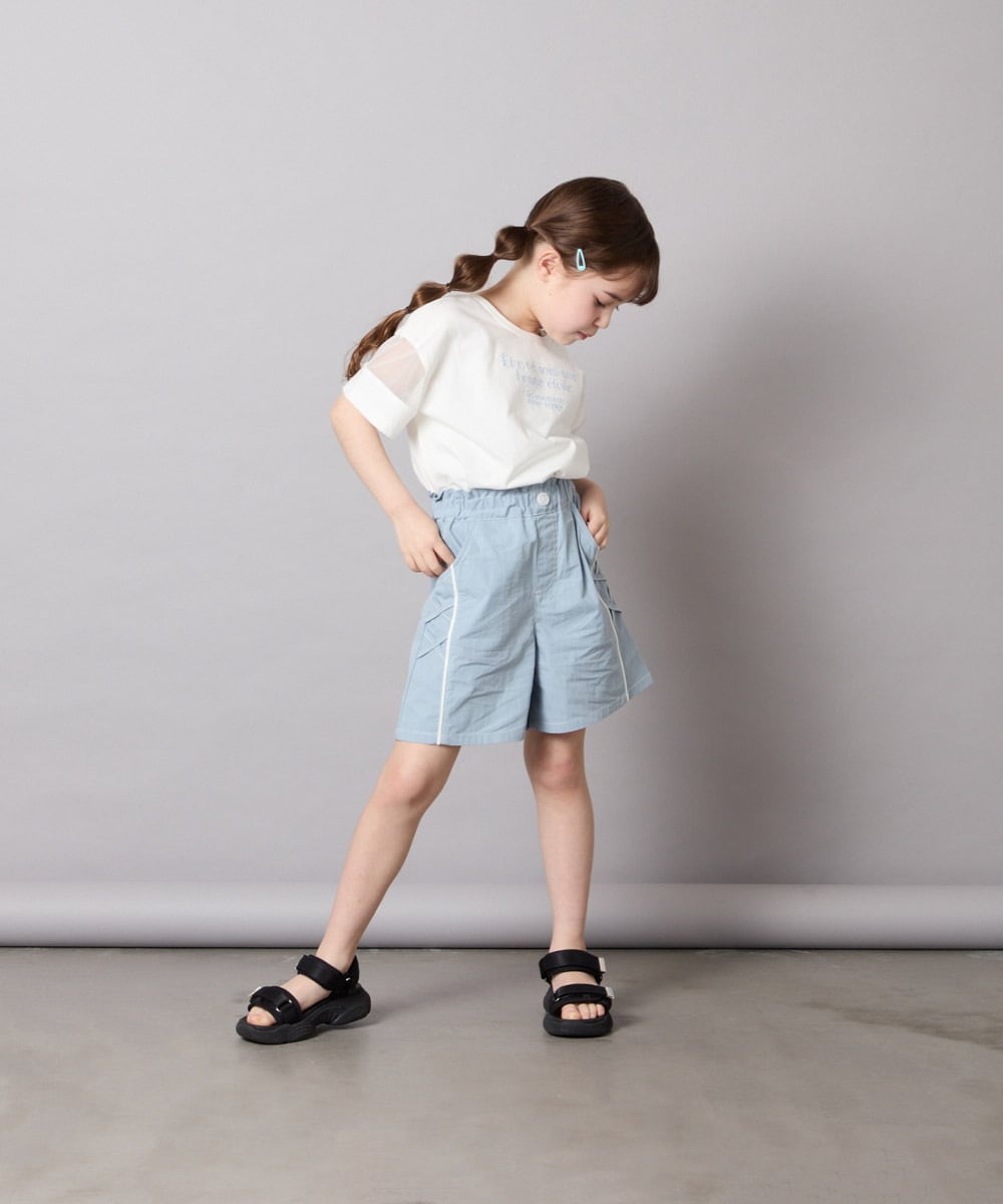 KJLGD60034 a.v.v KIDS(アー・ヴェ・ヴェ) [120-160]【速乾/冷感】水陸両用アクティブハーフパンツ ライトブルー