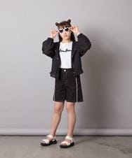 KJLGD60034 a.v.v KIDS(アー・ヴェ・ヴェ) [120-160]【速乾/冷感】水陸両用アクティブハーフパンツ ブラック