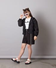 KJLGD60034 a.v.v KIDS(アー・ヴェ・ヴェ) [120-160]【速乾/冷感】水陸両用アクティブハーフパンツ ブラック