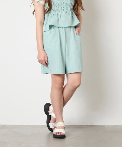 KJLGD68039 a.v.v KIDS [120-160]【セットアップ可能】タックショートパンツ