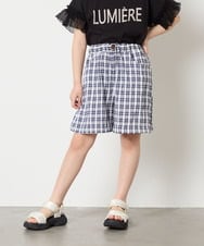 KJLGD68039 a.v.v KIDS(アー・ヴェ・ヴェ) [120-160]【セットアップ可能】タックショートパンツ ネイビー