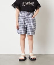 KJLGD68039 a.v.v KIDS(アー・ヴェ・ヴェ) [120-160]【セットアップ可能】タックショートパンツ ネイビー