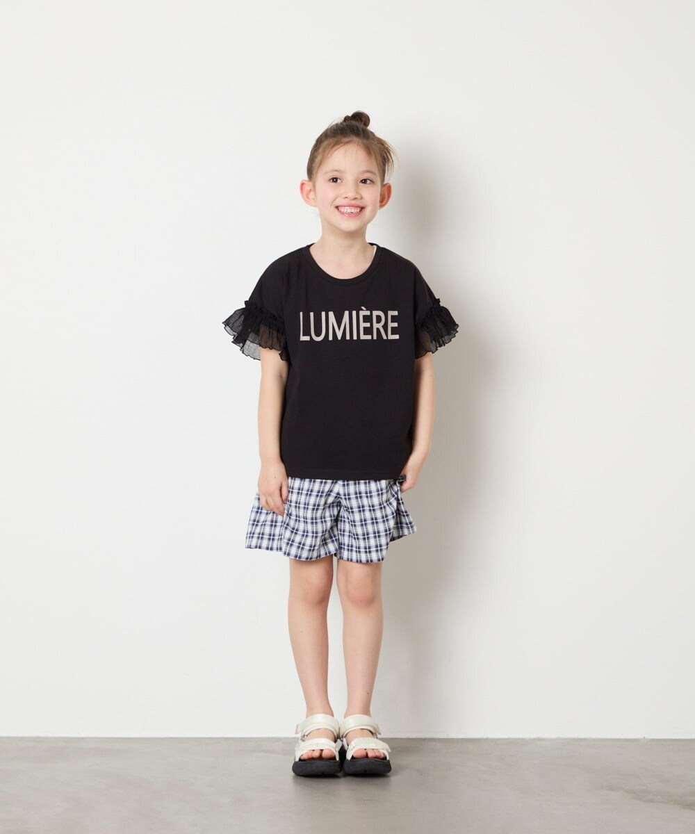 KJLGD68039 a.v.v KIDS(アー・ヴェ・ヴェ) [120-160]【セットアップ可能】タックショートパンツ ネイビー