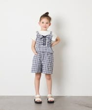 KJLGD68039 a.v.v KIDS(アー・ヴェ・ヴェ) [120-160]【セットアップ可能】タックショートパンツ ネイビー