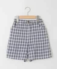 KJLGD68039 a.v.v KIDS(アー・ヴェ・ヴェ) [120-160]【セットアップ可能】タックショートパンツ ネイビー