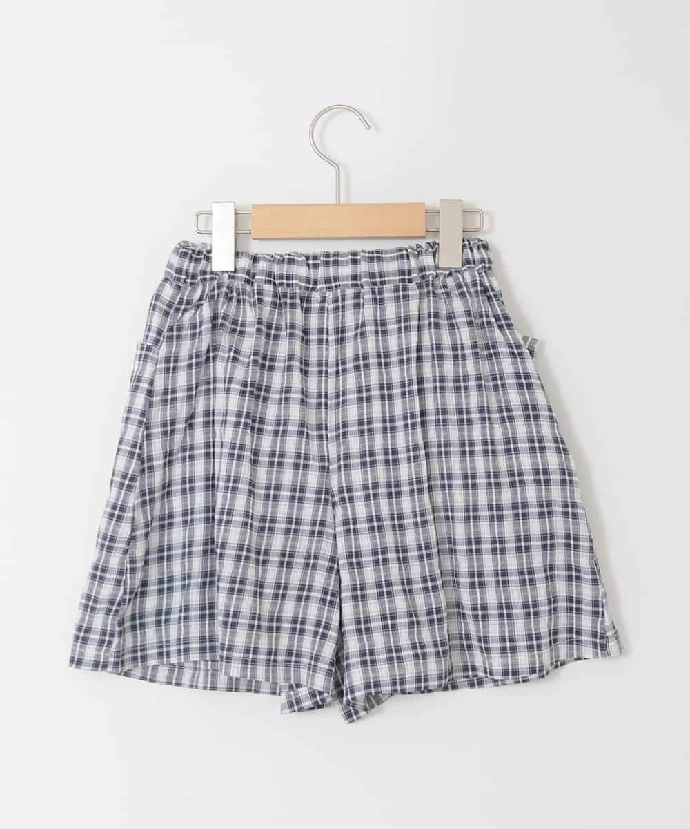 KJLGD68039 a.v.v KIDS(アー・ヴェ・ヴェ) [120-160]【セットアップ可能】タックショートパンツ ネイビー