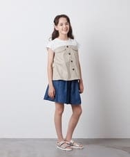 KJLGS03029 a.v.v KIDS(アー・ヴェ・ヴェ) [100-130]タックキュロット ギンガムチェック