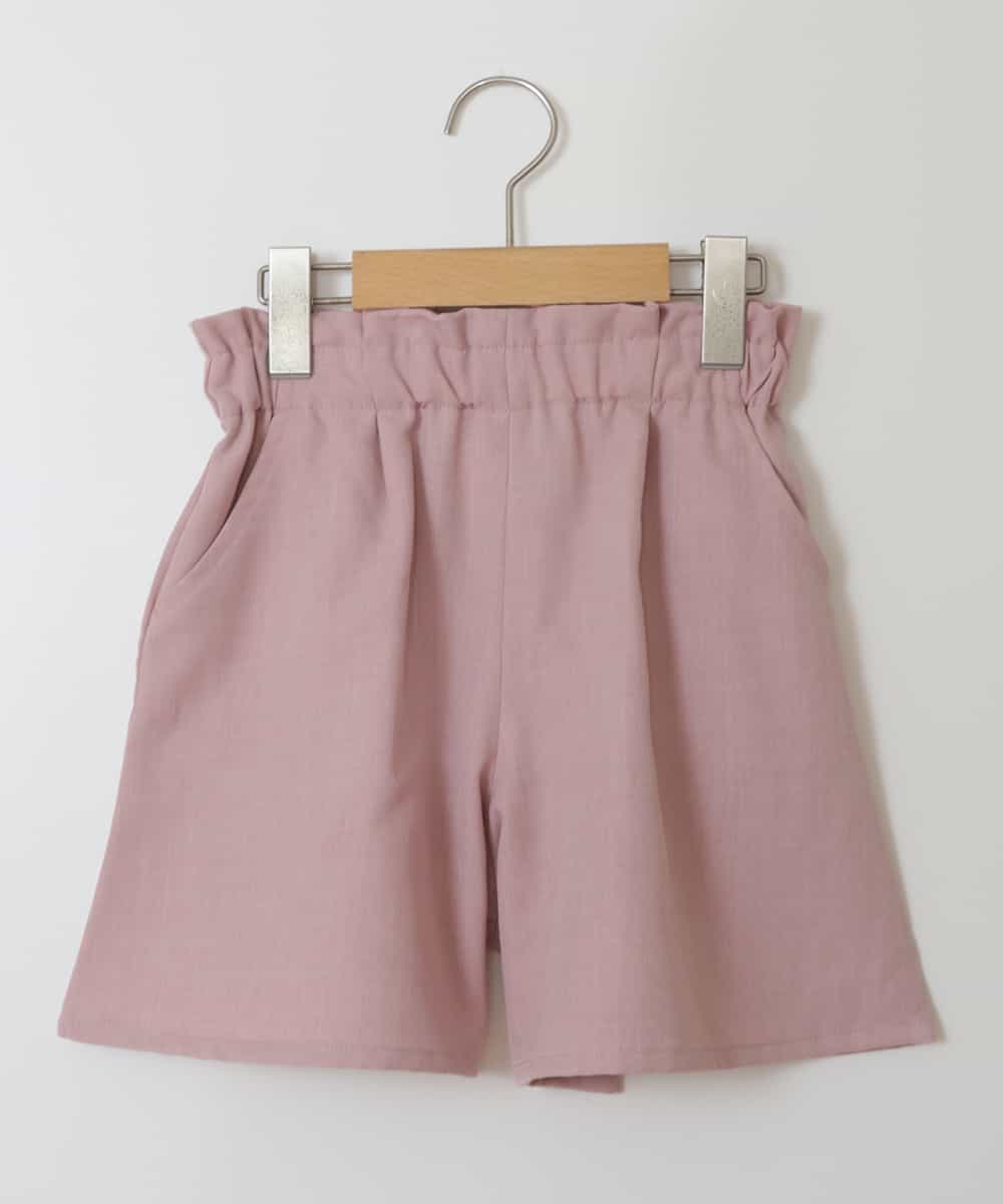 KJLGS04024 a.v.v KIDS(アー・ヴェ・ヴェ) [100-130]タックショートパンツ ピンク