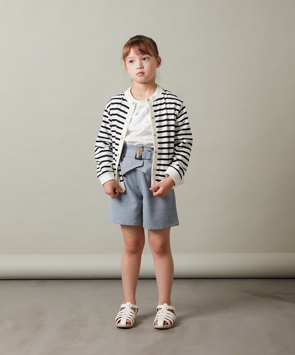 KJLGS05029 a.v.v KIDS(アー・ヴェ・ヴェ) [100-130]コルセットショートパンツ ピンク