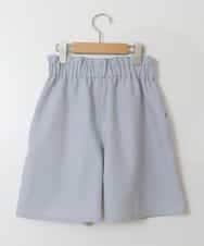 KJLGT04029 a.v.v KIDS(アー・ヴェ・ヴェ) [140-150]タックショートパンツ ライトブルー