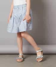 KJLGV01029 a.v.v KIDS(アー・ヴェ・ヴェ) [100-130]【ウエストゴム】アソートキュロット ライトブルー