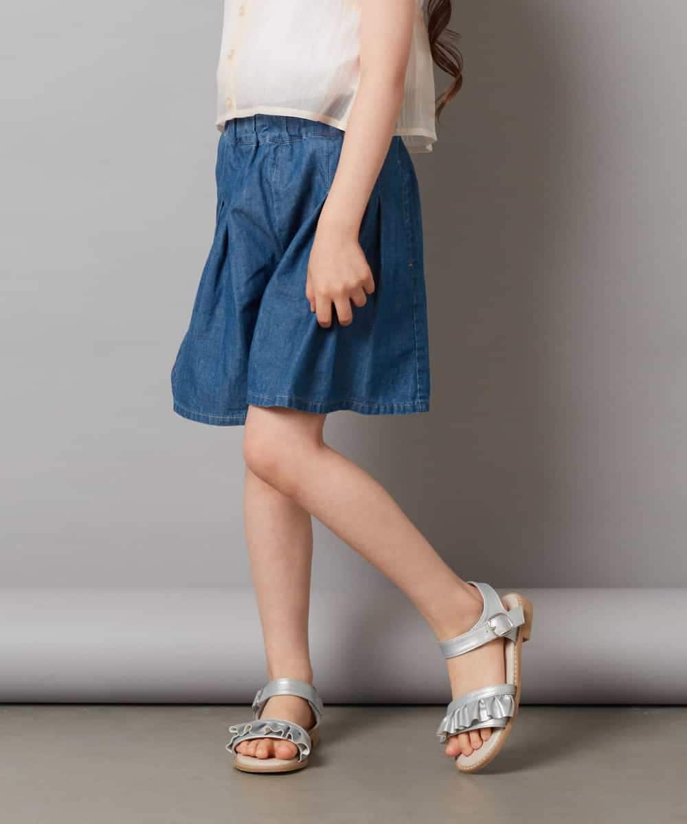 KJLGV01029 a.v.v KIDS(アー・ヴェ・ヴェ) [100-130]【ウエストゴム】アソートキュロット ラベンダー