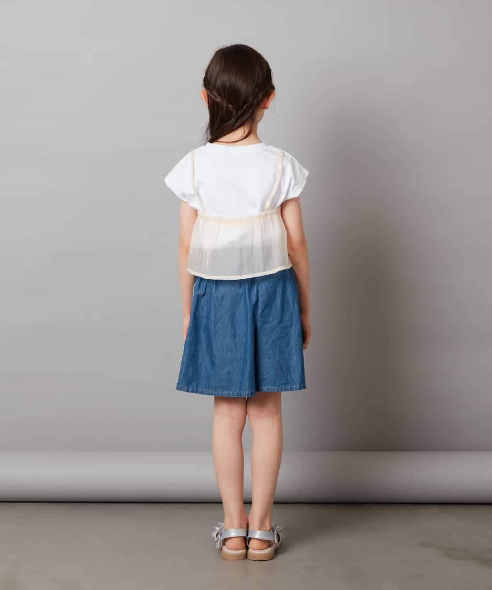 KJLGV01029 a.v.v KIDS(アー・ヴェ・ヴェ) [100-130]【ウエストゴム】アソートキュロット ラベンダー