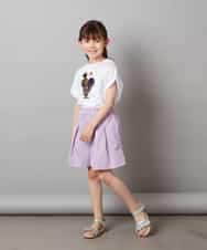 KJLGV01029 a.v.v KIDS(アー・ヴェ・ヴェ) [100-130]【ウエストゴム】アソートキュロット ラベンダー
