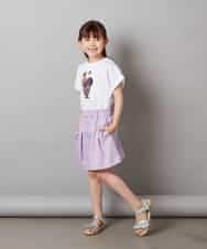 KJLGV01029 a.v.v KIDS(アー・ヴェ・ヴェ) [100-130]【ウエストゴム】アソートキュロット ラベンダー