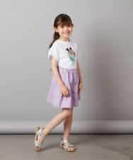 KJLGV01029 a.v.v KIDS(アー・ヴェ・ヴェ) [100-130]【ウエストゴム】アソートキュロット ラベンダー