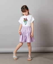 KJLGV01029 a.v.v KIDS(アー・ヴェ・ヴェ) [100-130]【ウエストゴム】アソートキュロット ラベンダー